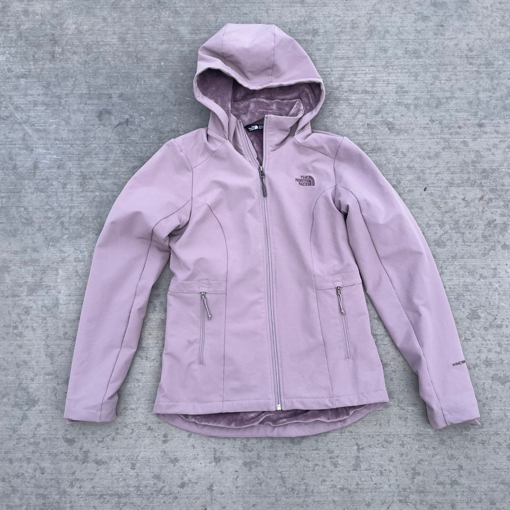 The North Face Shelbe Raschel Hoodie Lavender Purple Soft Shell Jacket Womens S